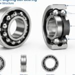 1206 self-aligning ball bearing double row structure