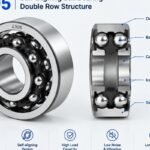 2305 self-aligning ball bearing double row structure