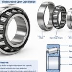 31307 tapered roller bearing structure and open cage design