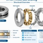 51104 thrust ball bearing structural overview
