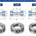 51106 51209 51210 thrust ball bearing structural diagram