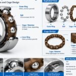 6205 deep groove ball bearing internal structure and cage design