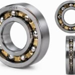 7004 angular contact ball bearing open cage structure