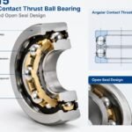 BS 215 angular contact thrust ball bearing structure and open seal design
