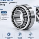 Chrome steel Gcr15 full complement cylindrical roller bearing material options and open seal configuration