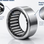 Chrome steel needle rollers and precision ground outer ring
