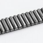 Chrome steel needle rollers arranged in a single row without outer ring