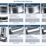 Chrome steel raceway and roller surface finish options for transmission bearings