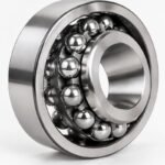 Chrome steel self-aligning ball bearing with tapered bore