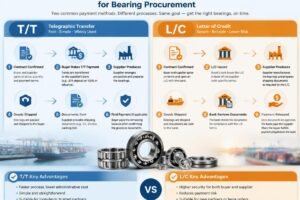 Comparison of T/T and L/C payment workflows for bearing procurement