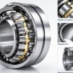 Double-row spherical roller bearing with tapered bore and reinforced internal design