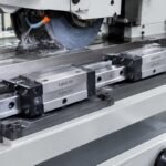 Egh20SA linear guide rail mounted on grinding machine