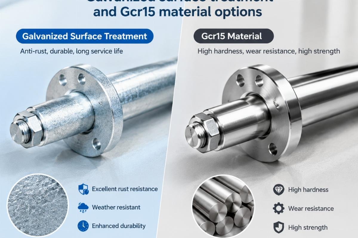 Galvanized surface treatment and Gcr15 material options
