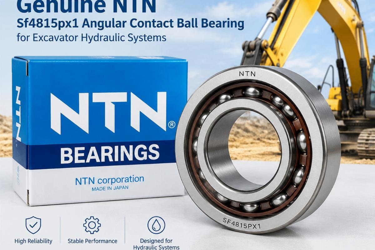 Genuine NTN Sf4815px1 angular contact ball bearing for excavator hydraulic systems