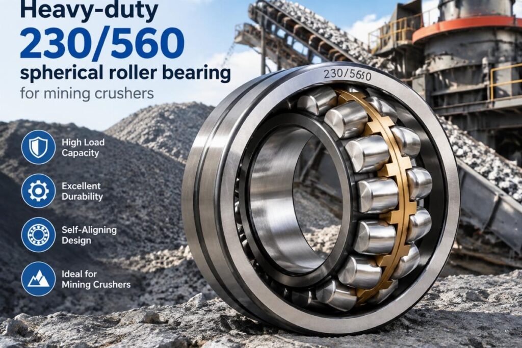 Heavy-duty 230/560 spherical roller bearing for mining crushers