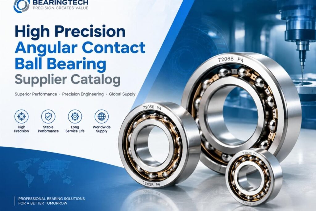 High precision angular contact ball bearing supplier catalog