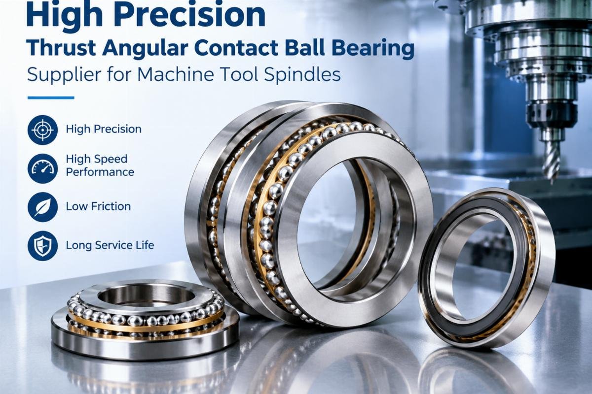 High precision thrust angular contact ball bearing supplier for machine tool spindles
