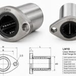 Lm10 linear motion ball bearing oval flange structure