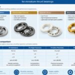 Material options and precision class comparisons for miniature thrust bearings