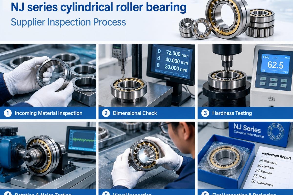 NJ series cylindrical roller bearing supplier inspection process
