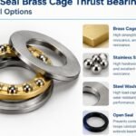 Open seal brass cage thrust bearing material options