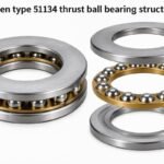 Open type 51134 thrust ball bearing structure