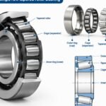 Open type single row tapered roller bearing structure