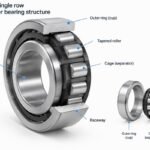 Open type single row tapered roller bearing structure