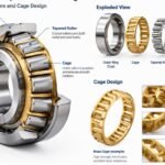 Open type tapered roller bearing internal structure and cage design
