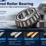 Open type tapered roller bearing material options for high load environments
