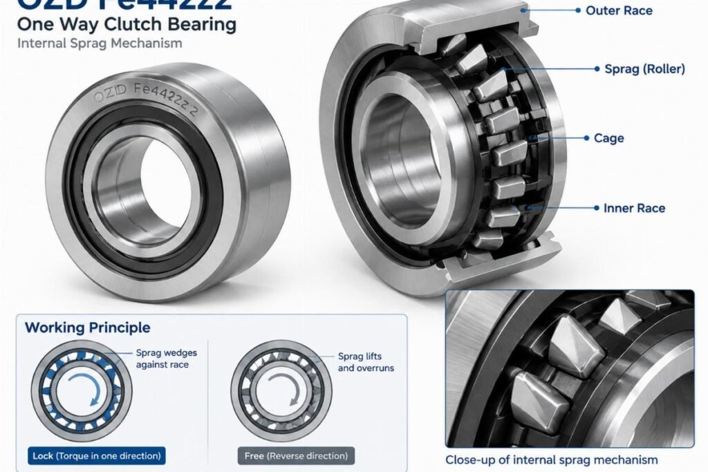 OZD Fe442z2 one way clutch bearing internal sprag mechanism