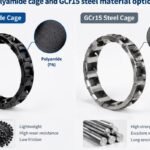 Polyamide cage and GCr15 steel material options