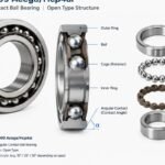 S Kf 7009 Acega/Hcp4al angular contact ball bearing open type structure