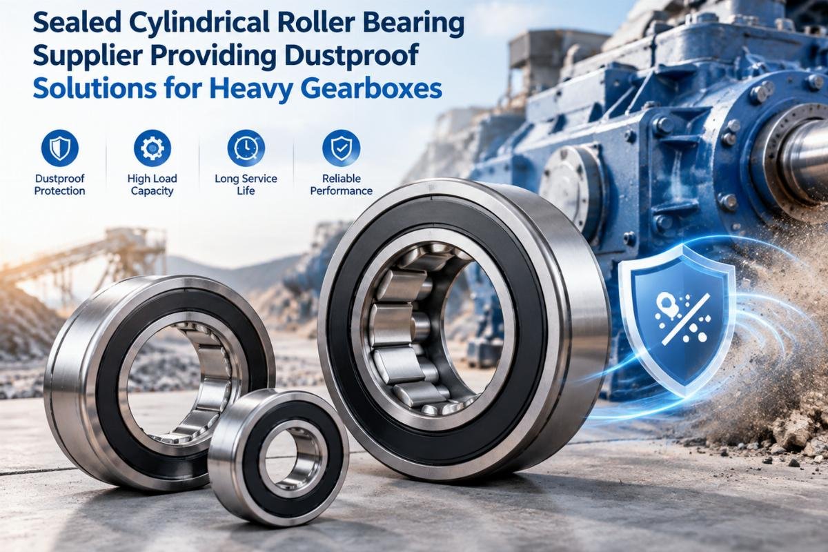 Sealed cylindrical roller bearing supplier providing dustproof solutions for heavy gearboxes