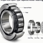 Single row open type tapered roller bearing structure