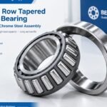 Single row tapered roller bearing supplier showing open type chrome steel assembly