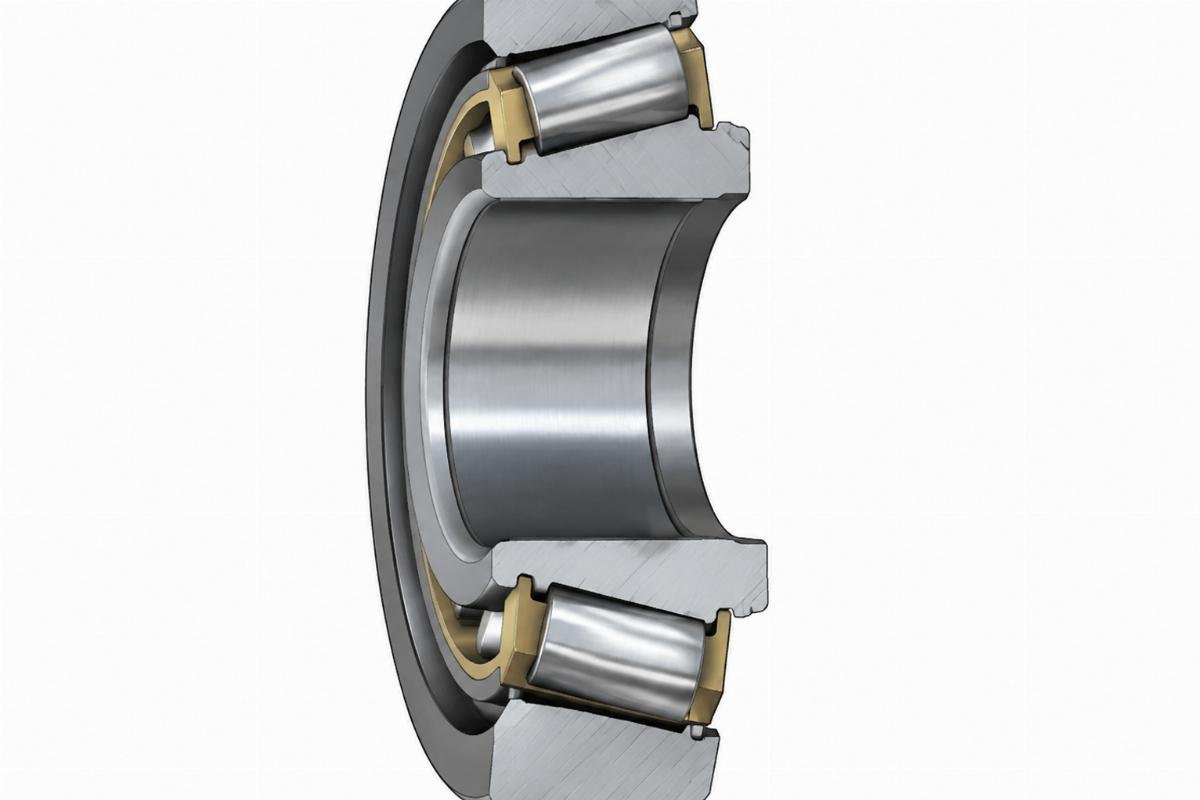 Single row thrust tapered roller bearing cross section