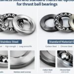Stainless steel and standard material options for thrust ball bearings