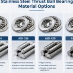 Stainless steel thrust ball bearing material options