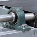 Sucp204 pillow block bearing mounted on a conveyor shaft