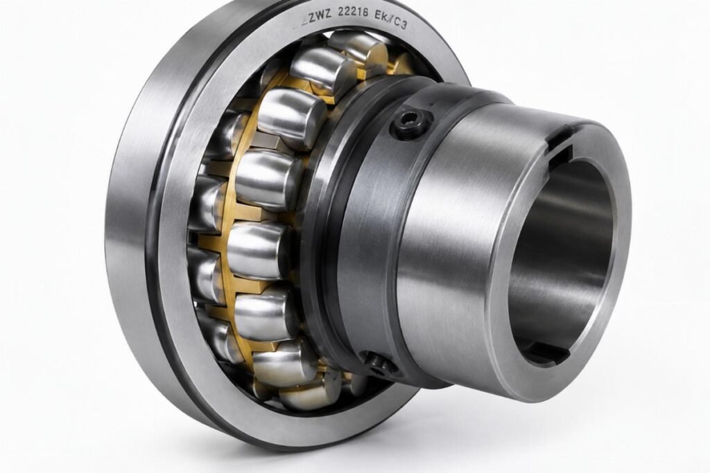 Zwz 22216 Ek/C3 spherical roller bearing mounted on adapter sleeve
