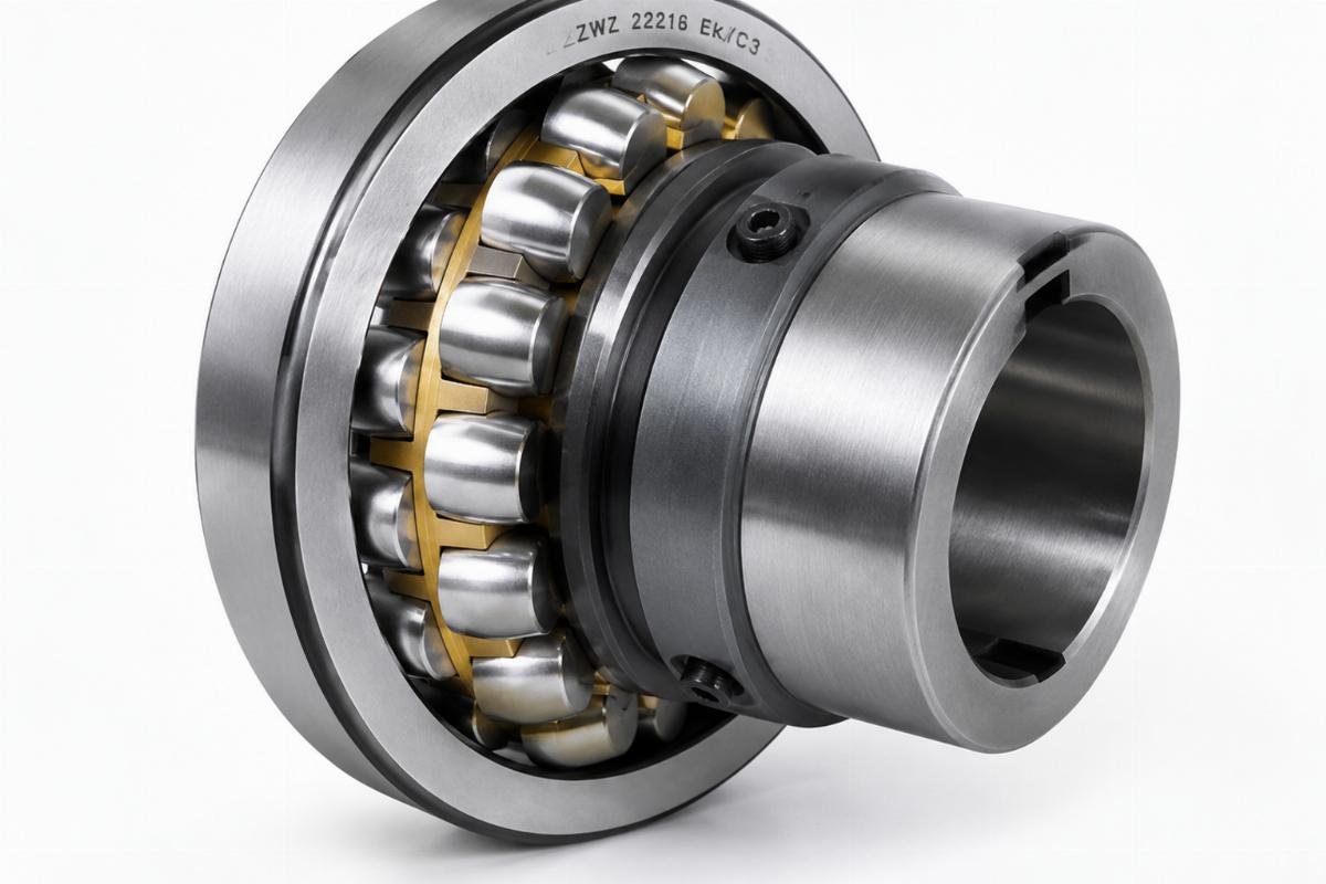 Zwz 22216 Ek/C3 spherical roller bearing mounted on adapter sleeve